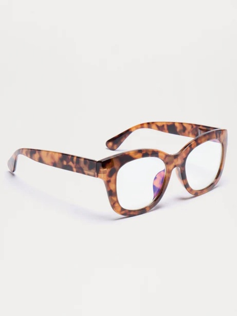 •Screen Queen• Tortoiseshell Blue Light Glasses Women | Oversized Square - Picture 2 of 3